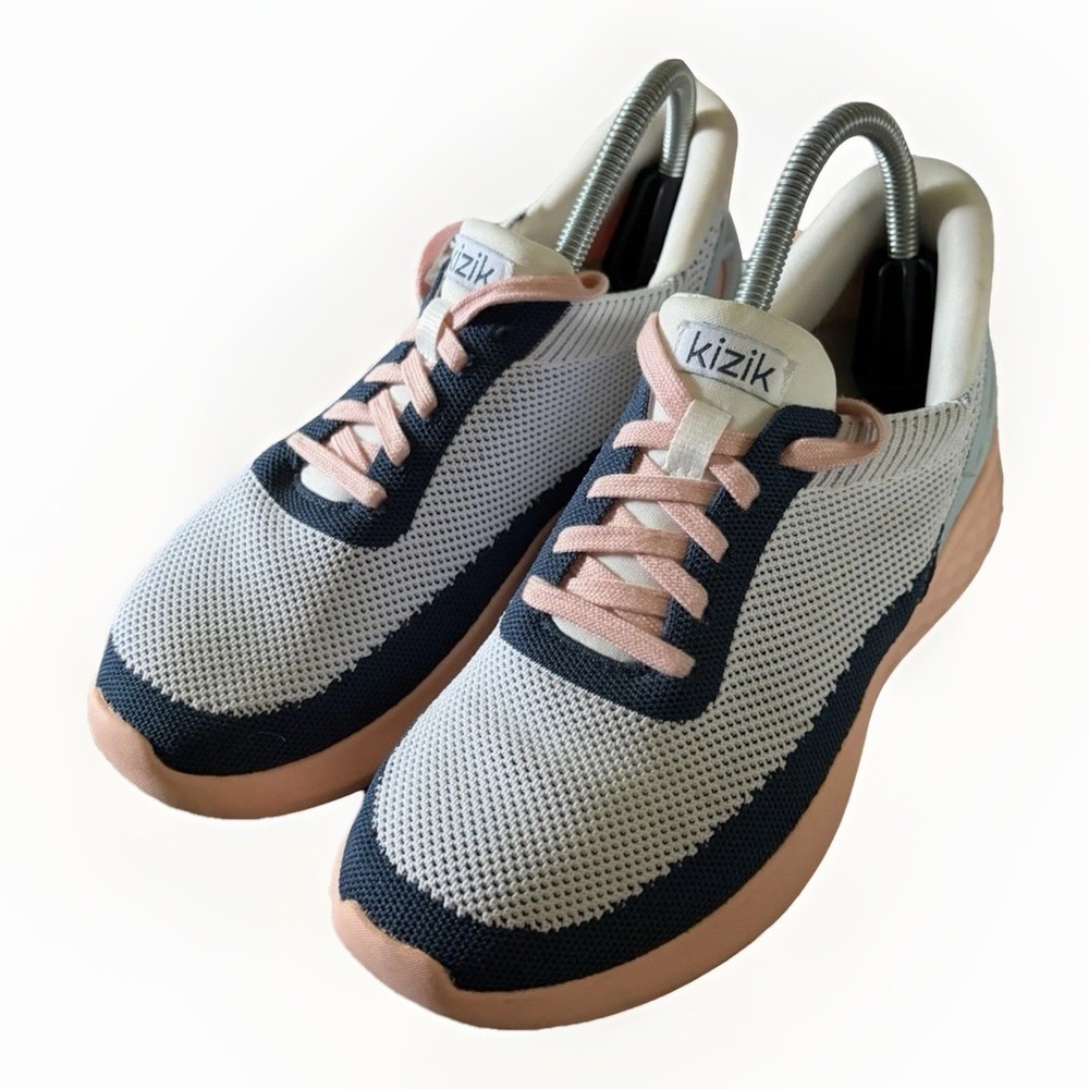 Kizik Women's Athens Bahama Blue & Pink Sneakers Size 7